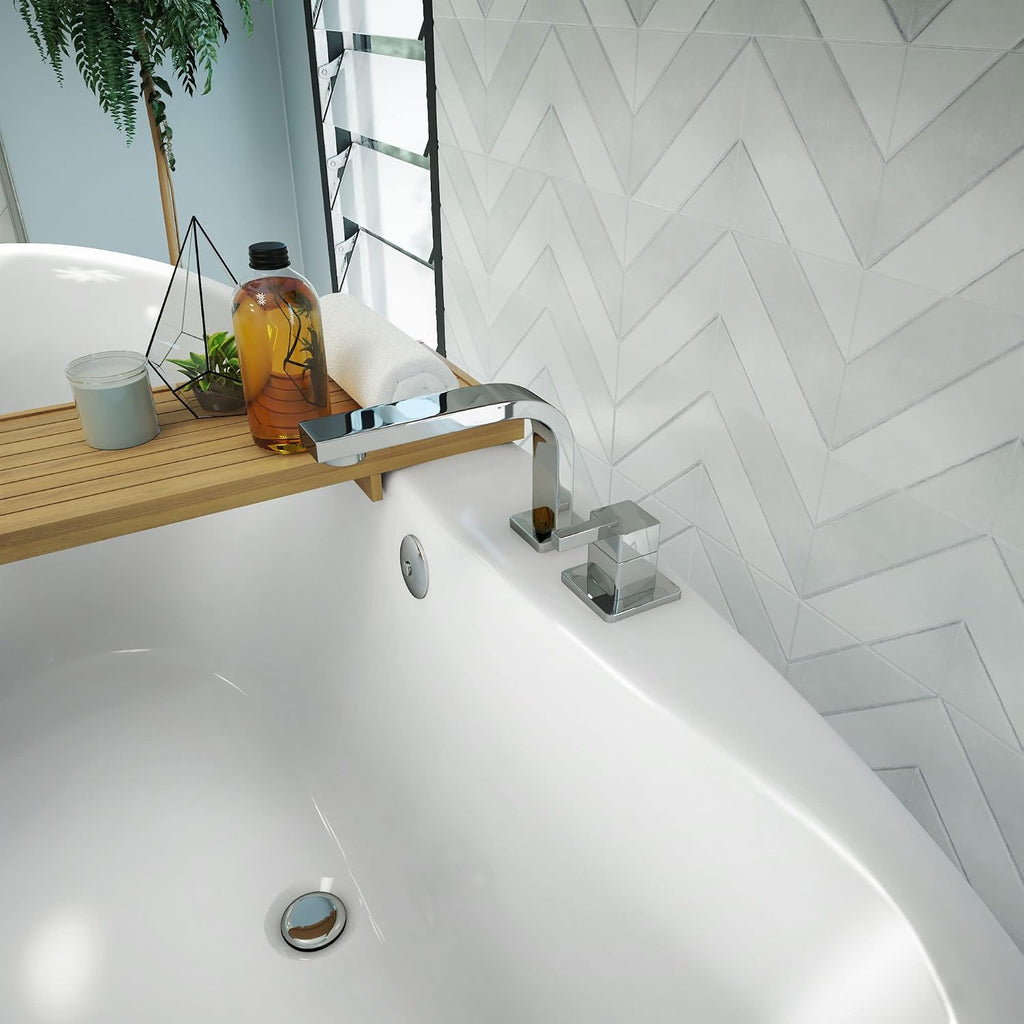 DreamLine Montego 66 inch L x 27 inch H White Acrylic Freestanding Bathtub