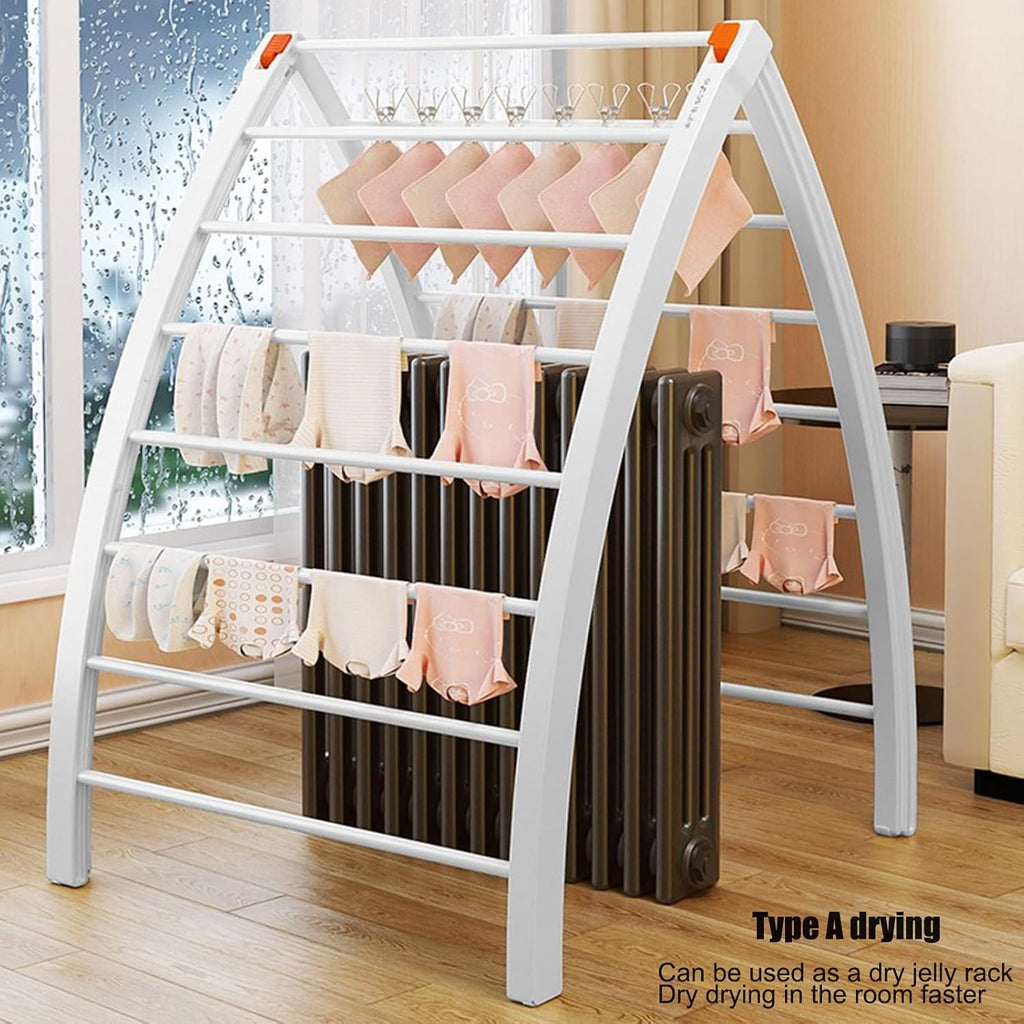 Clothes Drying Rack Drying Rack Clothing for Small Clothes,Freestanding Space Saver Laundry Drying Rack Collapsible,Indoor Clothes Drying Rack,Portable Drying Rack for Bathroom Apartment