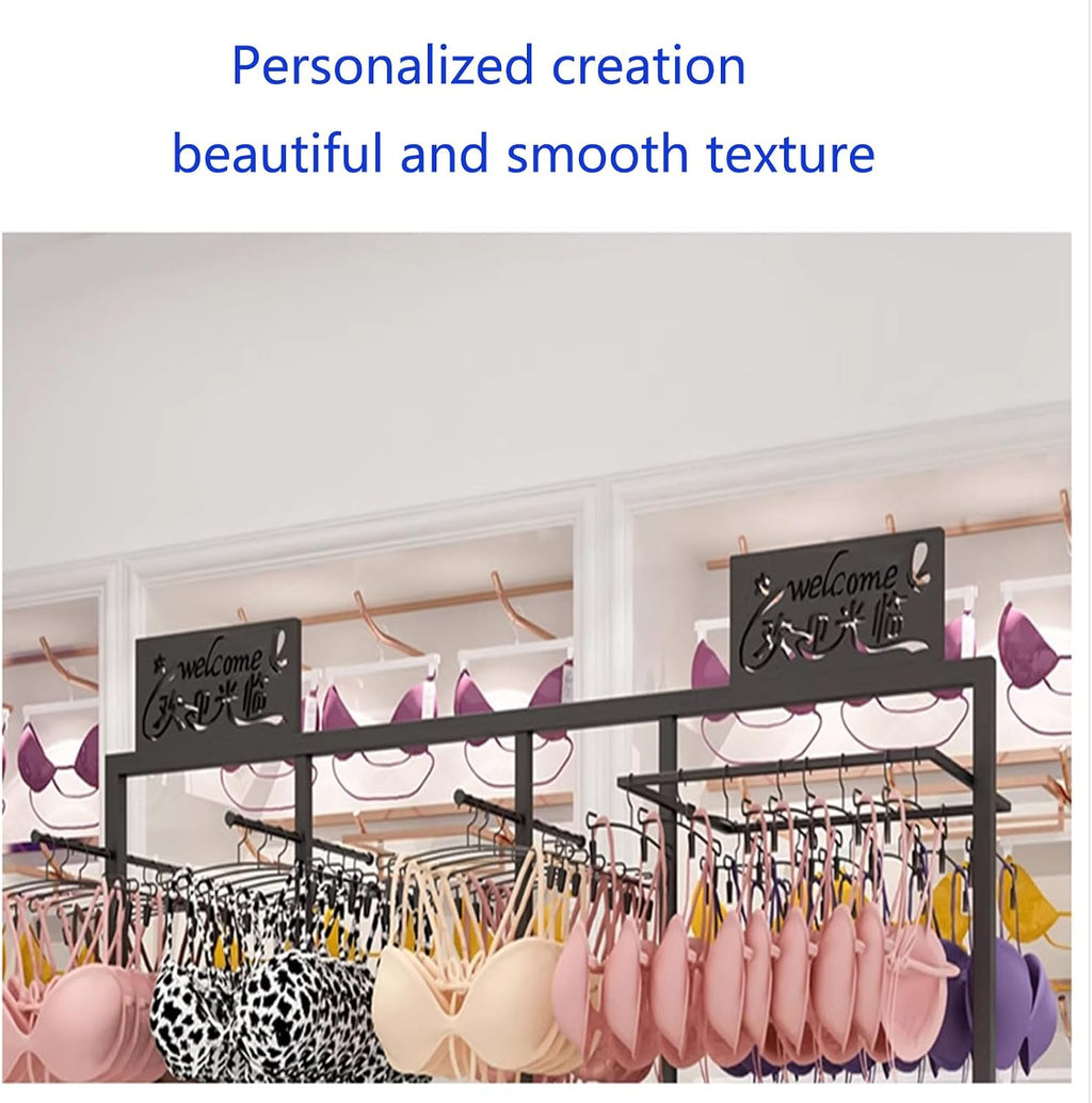 Clothing Store Garment Rack Boutique Lingerie Stand,3-layer Nakajima Rack Bra Shorts Display Storage Rack, Coat Rack Stand, Underwear Display Stands,Commercial Shelves for Socks Scarves Storage