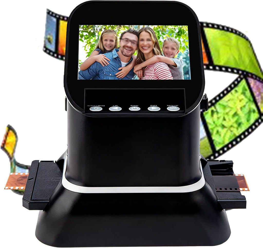 4.3 Inch Photo Film Scanner Slide Digitizer Digital 35mm Image Converter with TV Output and Built in LCD Display for Image Preview