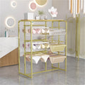 3 Tier Heavy-duty Retail Organizer Clothing Store Shelf, Commercial Lingerie Garment Rack, Metal, Underwear Sock Display Stand, for Bras, Shorts, Hats, 100 * 45 * 135cm(A)