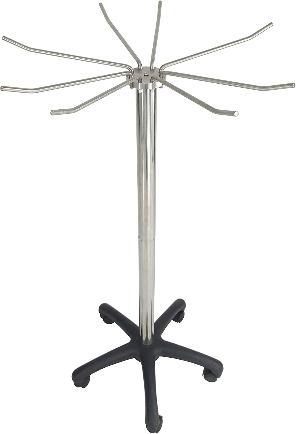 FixtureDisplays® Lead Apron Rack MRI X-Ray Protective Cover Mobile Rack with Wheels Stainless Steel Construction Non-Magnetic 1782-517W classic-NEW-2D