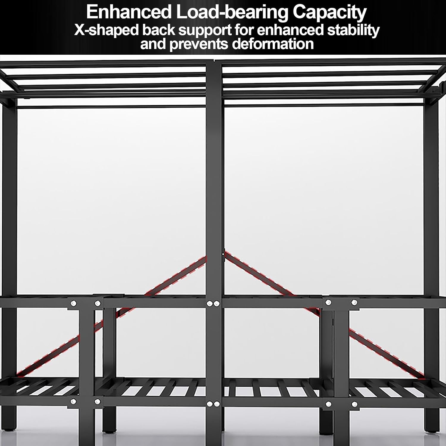 Heavy Duty Wardrobe Closet With Cover, Portable Metal Garment Rack With Hanging Rods, Foldable Clothing Rack For Hanging Clothes, For Bedroom(Grey1,150cm/59.1inch)