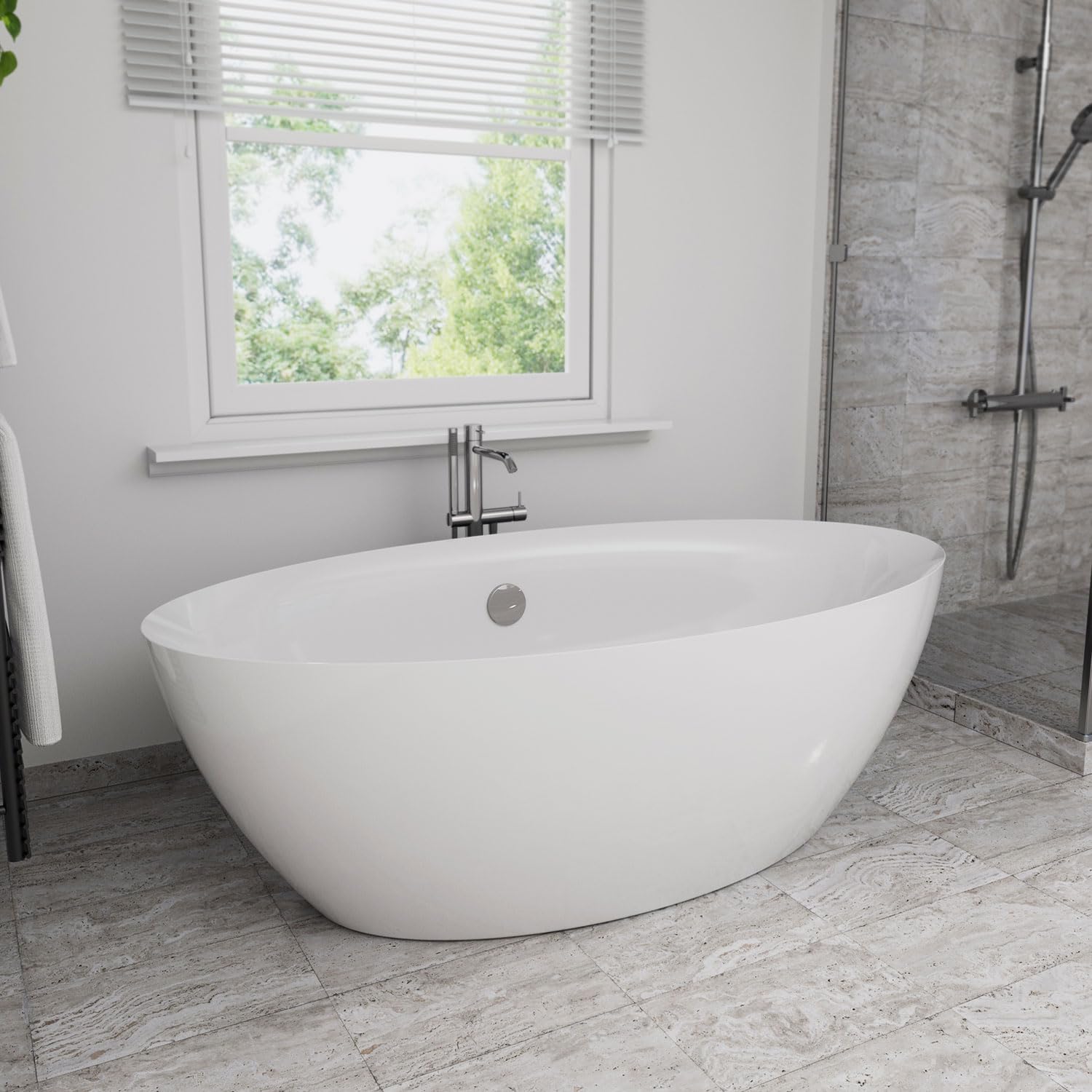 Empava EMPV-FT1503 71' Acrylic Freestanding Bathtub