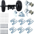 Wall Mount 6' Wheels Rolling Gate Hardware Kit | Sliding Gate Hardware | Sliding Gate Kit | Farm Gate Hardware