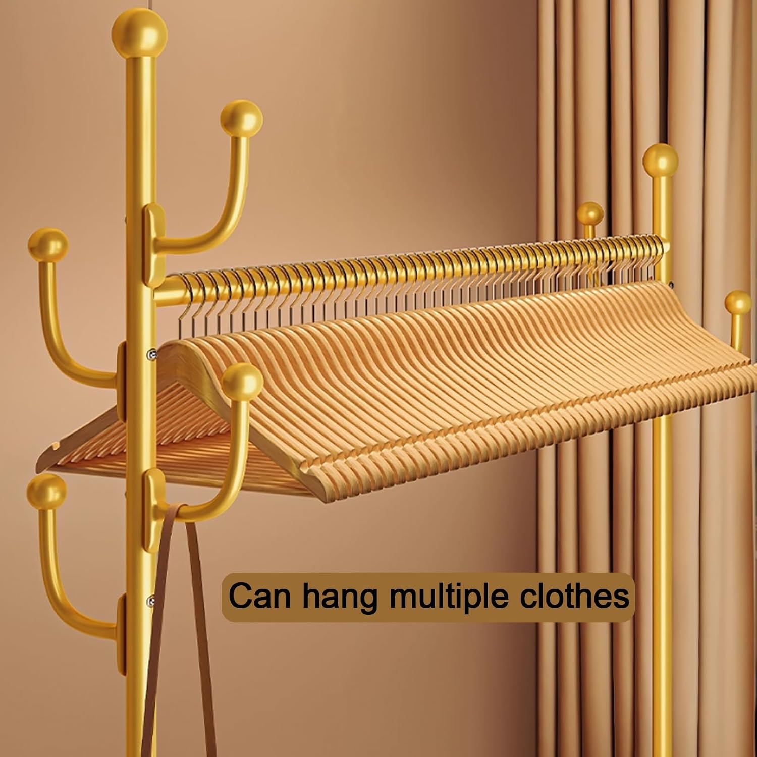 Clothes Rack With Storage Basket For Hanging Clothes,Rolling Heavy Duty Clothing Rack With Wheels,Metal Garment Racks With Coat/Hat Hooks,Freestanding Clothing Organizer(White,100cm(39.4in))