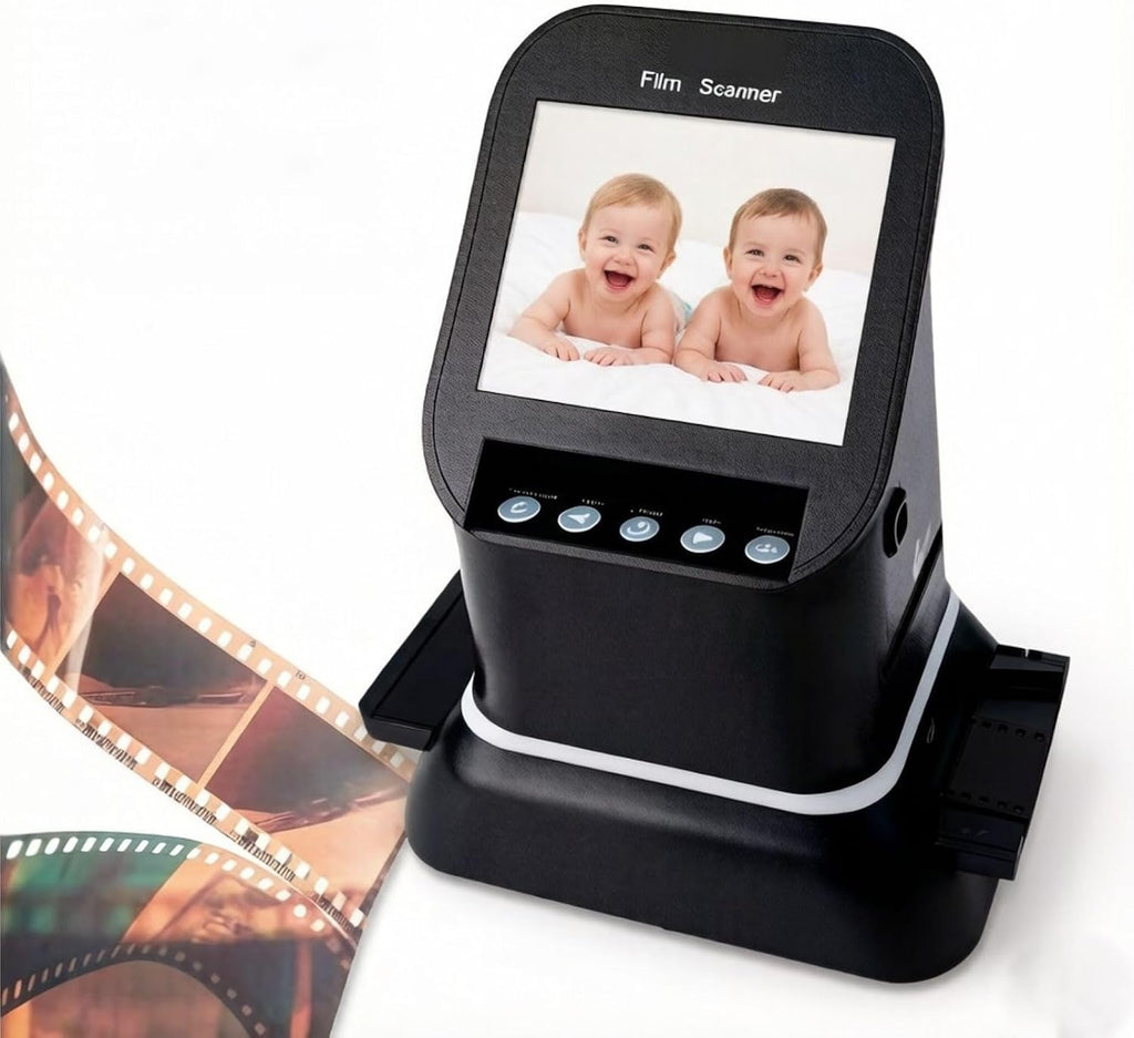 Film Scanner High Resolution 22MP USB/SD Slide Scanner 4.3' LCD Screen Converts 120/135/126/127 Negatives Slides to Digital JPEG