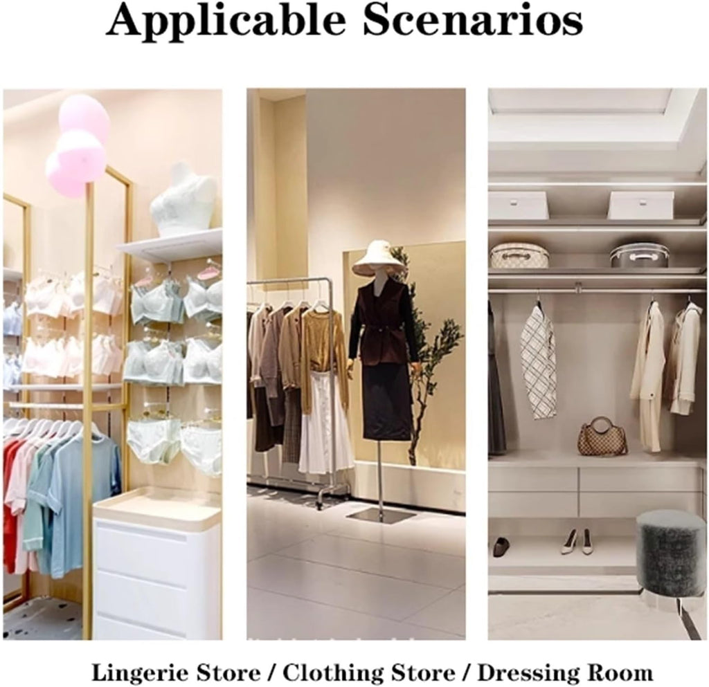Round Retail Clothing Store Shelf, Commercial Lingerie Garment Rack, Metal, Underwear Sock Display Organizer Stand, for Bras, Shorts, Hats, 3-4 Tier(Black,150 * 40cm)