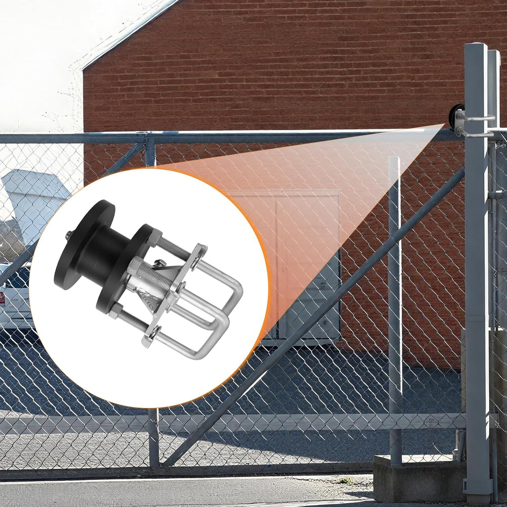 Sliding Gate Rollers, Nylon Cantilever Rolling Hardware for 4' Square Post x 2' Chain Link Fence Gate Frame - Pack of 4