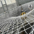 Basketball Rebounder Net Yard Guard, Outdoor Basketball Net Catcher Backstop for Shooting Practice, Stairs Balcony Railings Protection Safety Rope Netting