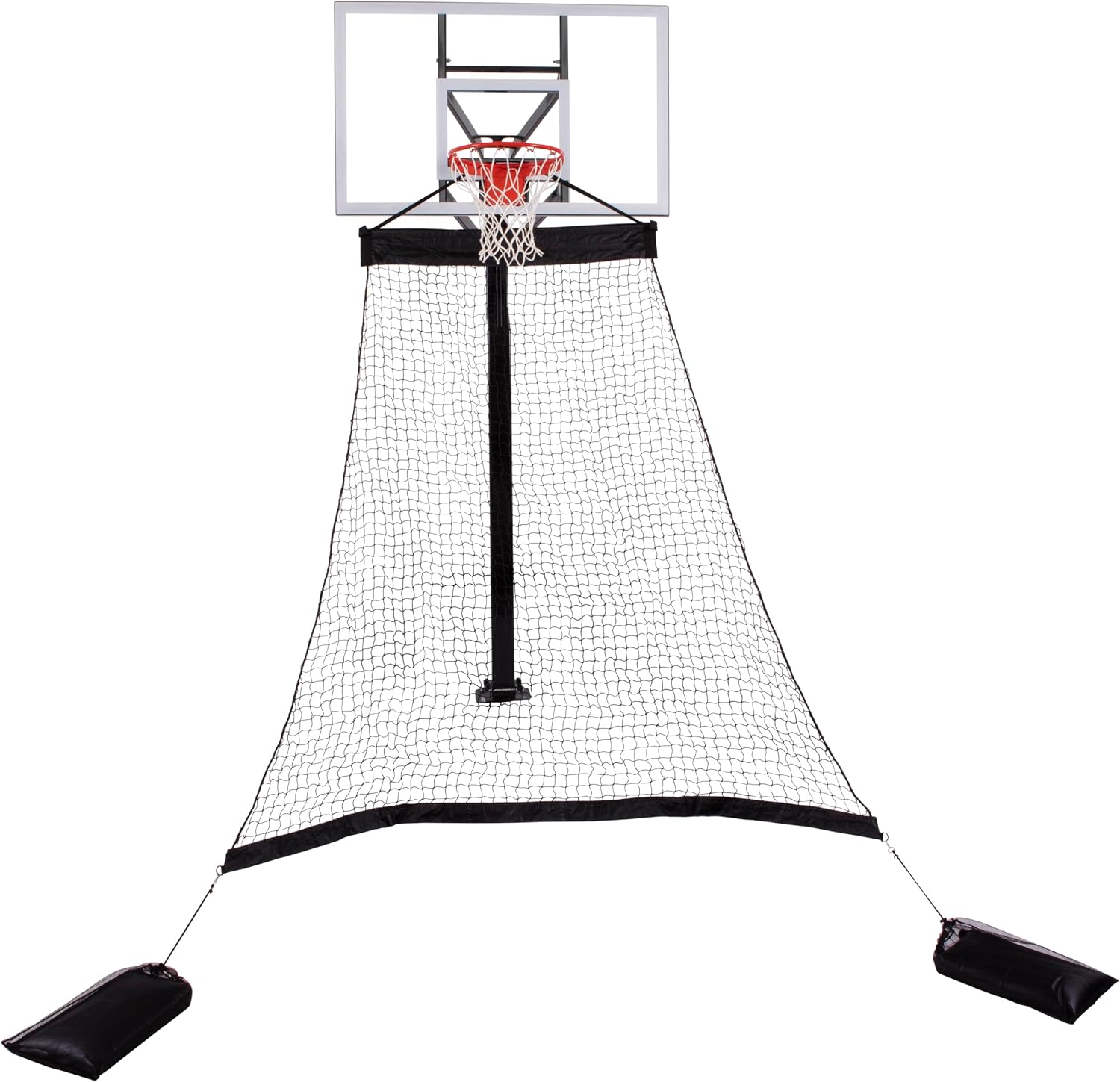 Goalrilla Basketball Hoop Return System Great for Solo Play or Free-Throw Practice and Compatible with Most In Ground Hoops , Black