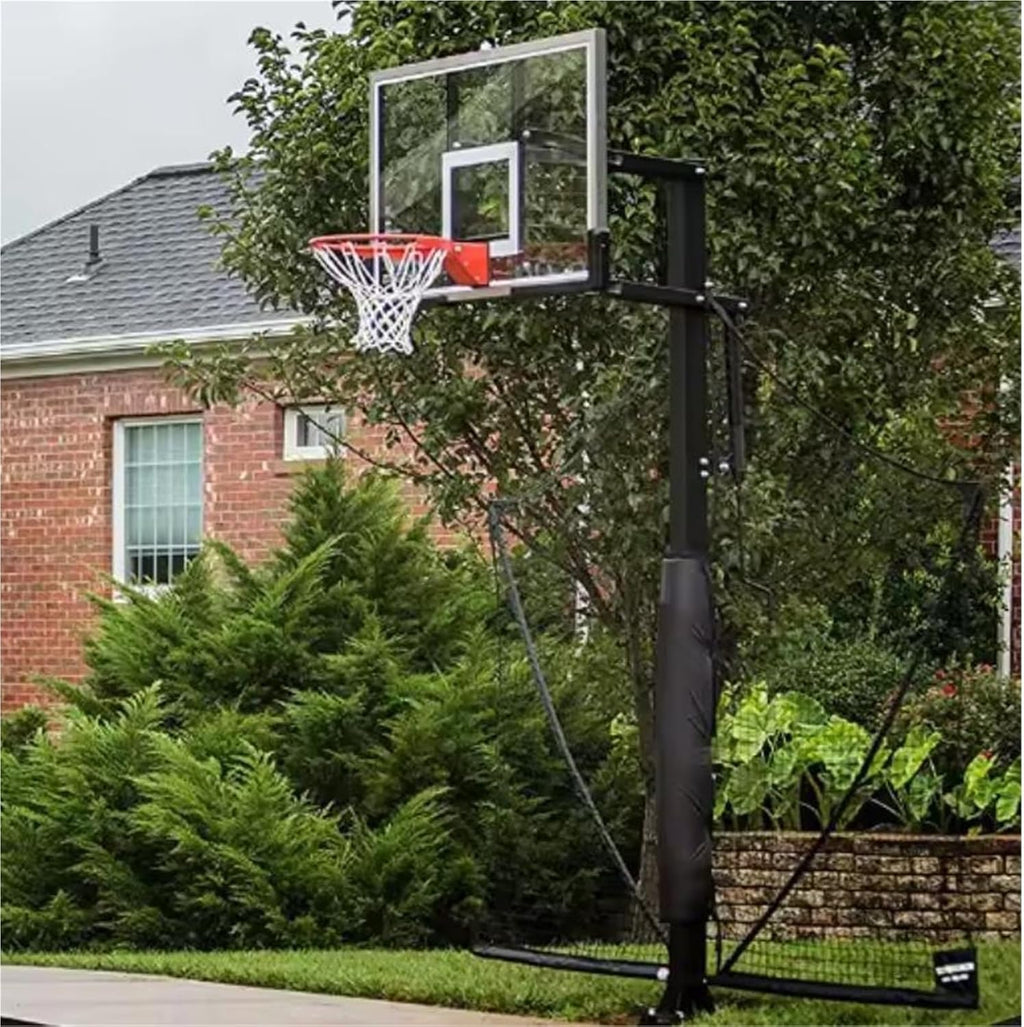 Basketball Yard Guard Defensive Net System Rebounder with Foldable Net Basketball Rebounder Net for Baseball, Softball, Lacrosse, Soccer, Basketba