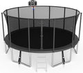 SKYUP Tranpoline 1500LBS 16 15 14 12 10 8 FT Tranpoline for 7-10 Kids and Adults, Windproof Outdoor Tranpoline with Enclosure Net, Basketball Hoop, Easy to Install & Last Long - ASTM Approved