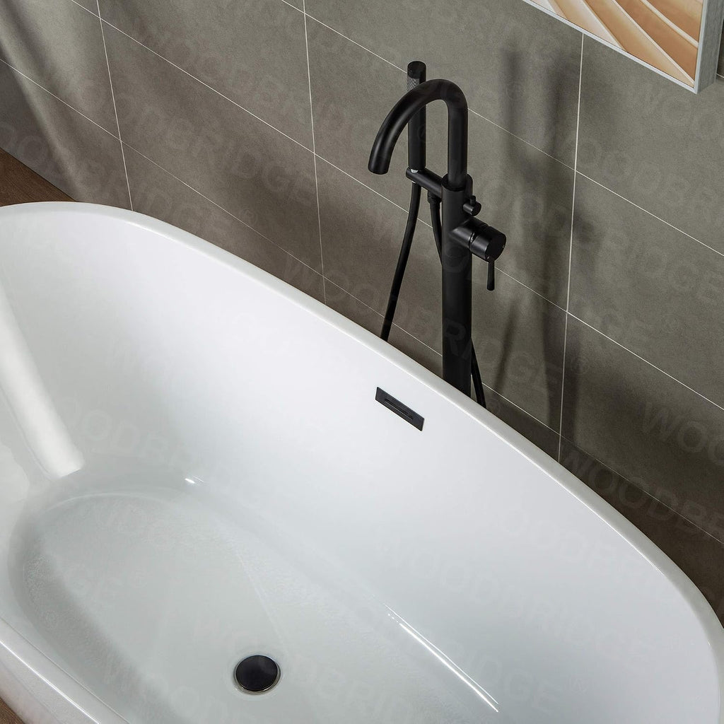 WOODBRIDGE F0006 MBRD Faucet, (L) 10 3/4' x (W) 6-1/4' x (H) 43-7/8, Matte Black