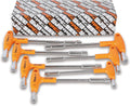 Beta 941/S7 Set 7 of 6-Point/12-Point T-Handle Socket Wrenches, Metric 7mm-13mm