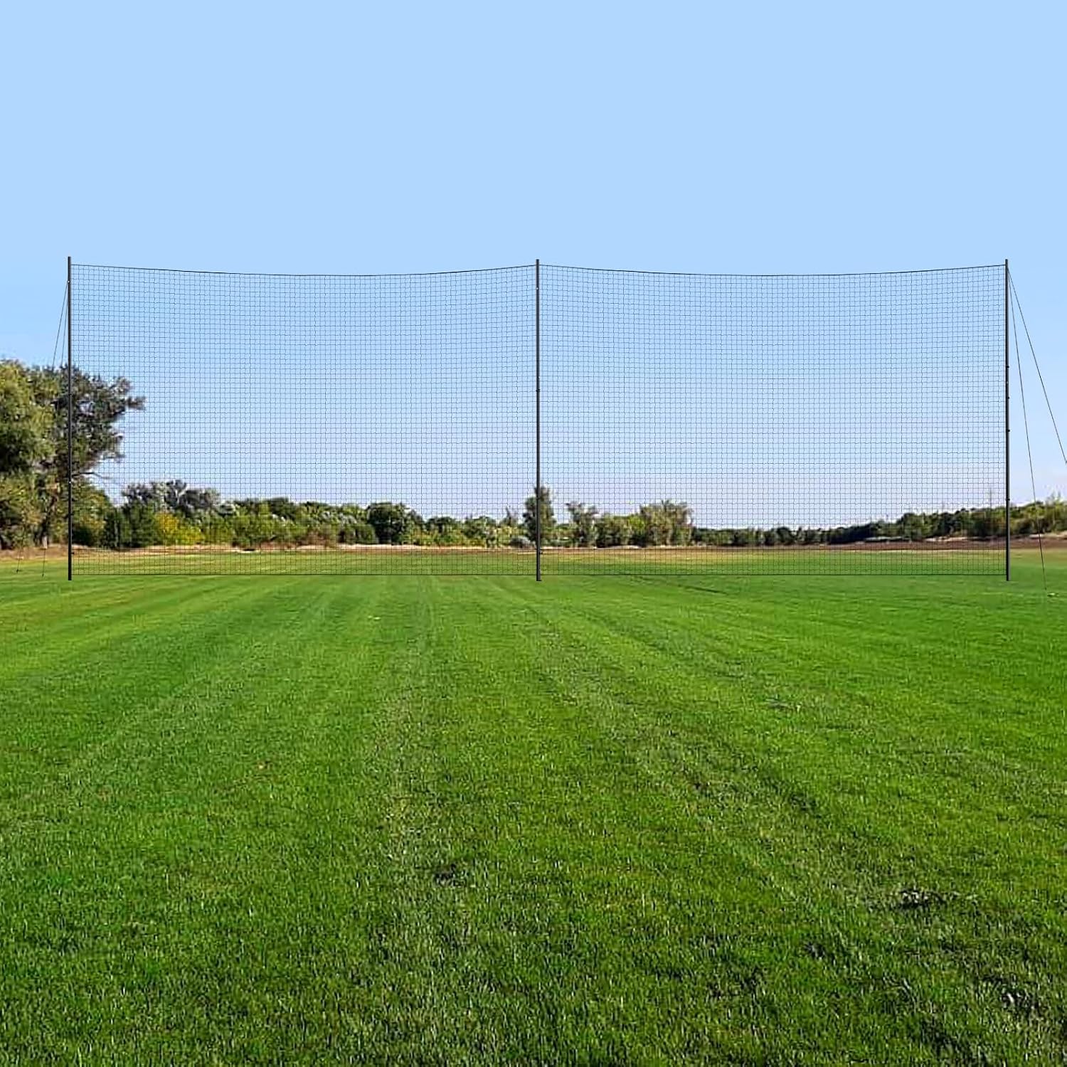 Ball Stop System - Soccer Backstop Net, Heavy Duty, High Impact, Practice Barrier