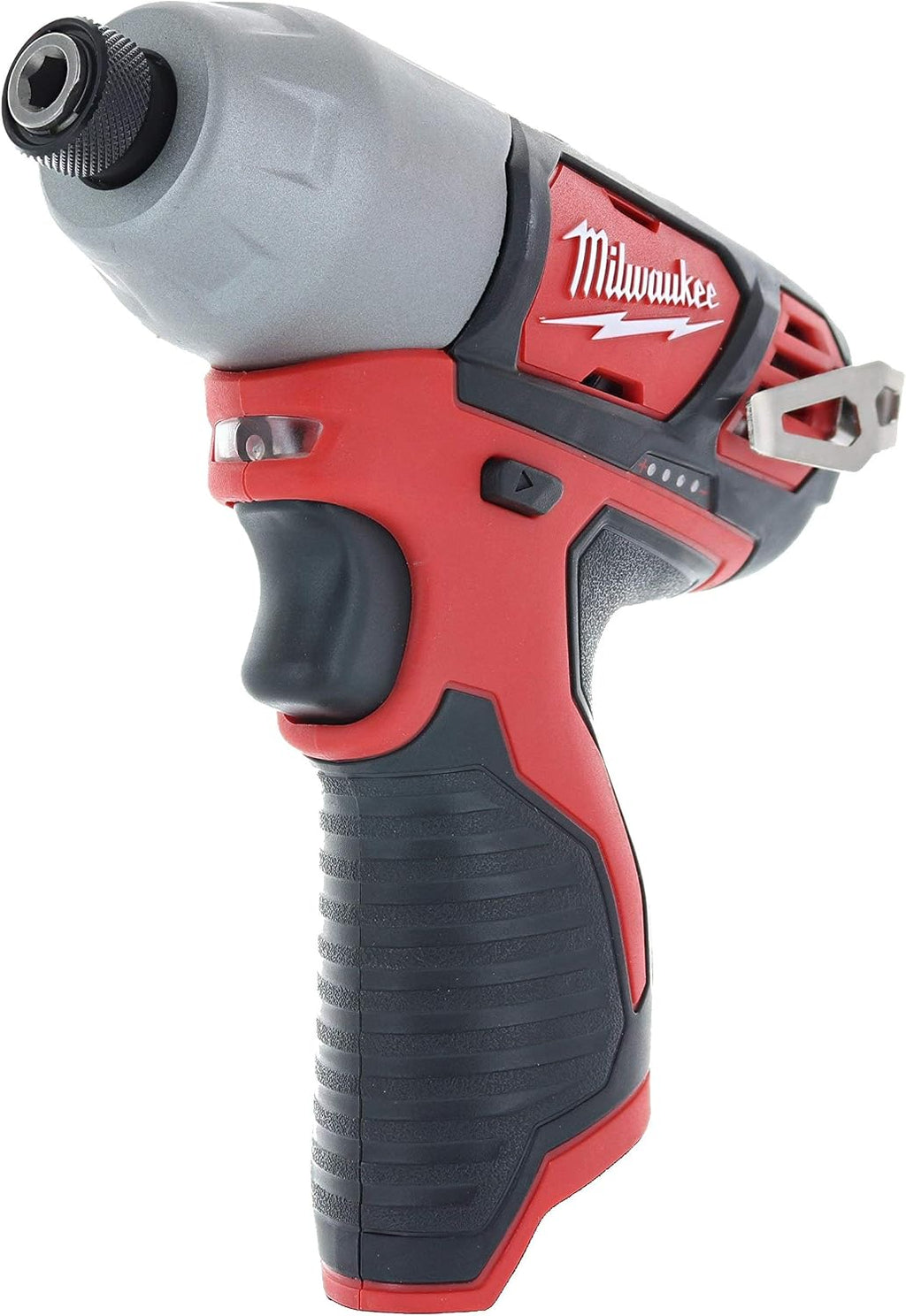 Milwaukee 2462-20 M12 1/4 Inch Hex Shank 12 Volt Lithium Ion Cordless 2,500 RPM 1,000 Inch Pounds Impact Driver w/ LED Light and Fuel Gauge (Battery Not Included, Power Tool Only) (Renewed)