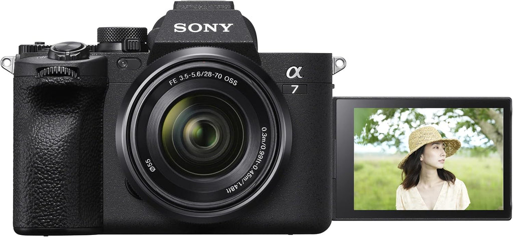 Sony a7 IV Mirrorless Full Frame Camera Body with 28-70mm F3.5-5.6 Lens Kit ILCE-7M4K/B | Official Sony USA Partner Model | Bundle with Deco Gear Photography Case + Tripod + Extra Battery + Charger