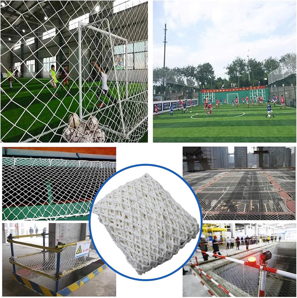 Basketball Rebounder Net Yard Guard, Outdoor Basketball Net Catcher Backstop for Shooting Practice, Stairs Balcony Railings Protection Safety Rope Netting