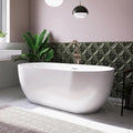 67' Free Standing Tub, Pure Acrylic Freestanding Bathtub, Stylish Stand Alone Tub, Contemporary Deep Soaking Bath Tub, cUPC Certified SY6870 (Glossy White)