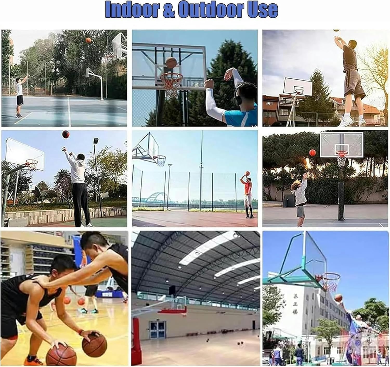 Basketball Hoop Returner Shot Return Apparatus Hanging Catcher Net with Hooks Shooting Trainer Rebounder for Court/Stadium/Playground/Garage/Gym Bas