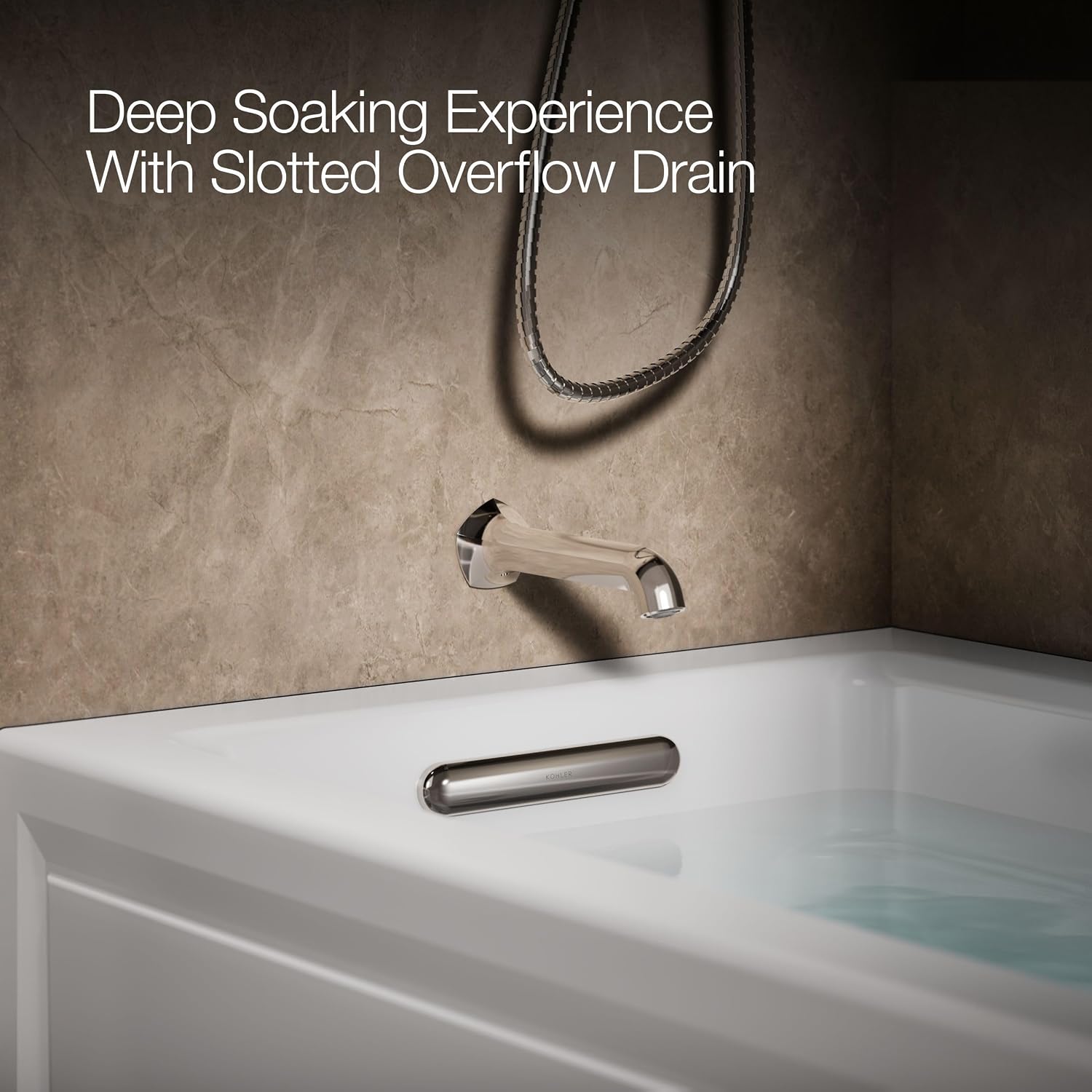 Kohler K-1122-XGHLA-0 Archer Bathtub, White