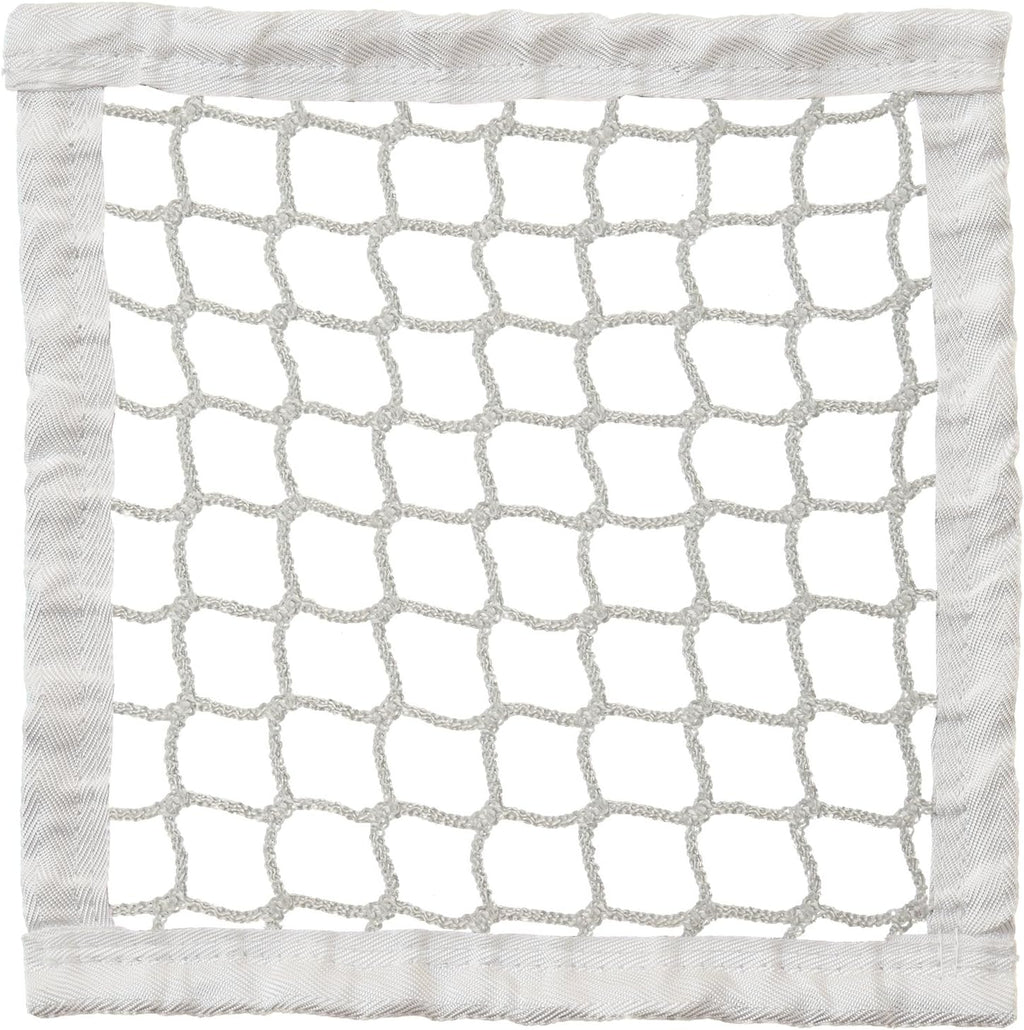 Champion Sports Lacrosse Goal Net - 4mm Official Size White Nylon Net Replacement (Pack of 2)