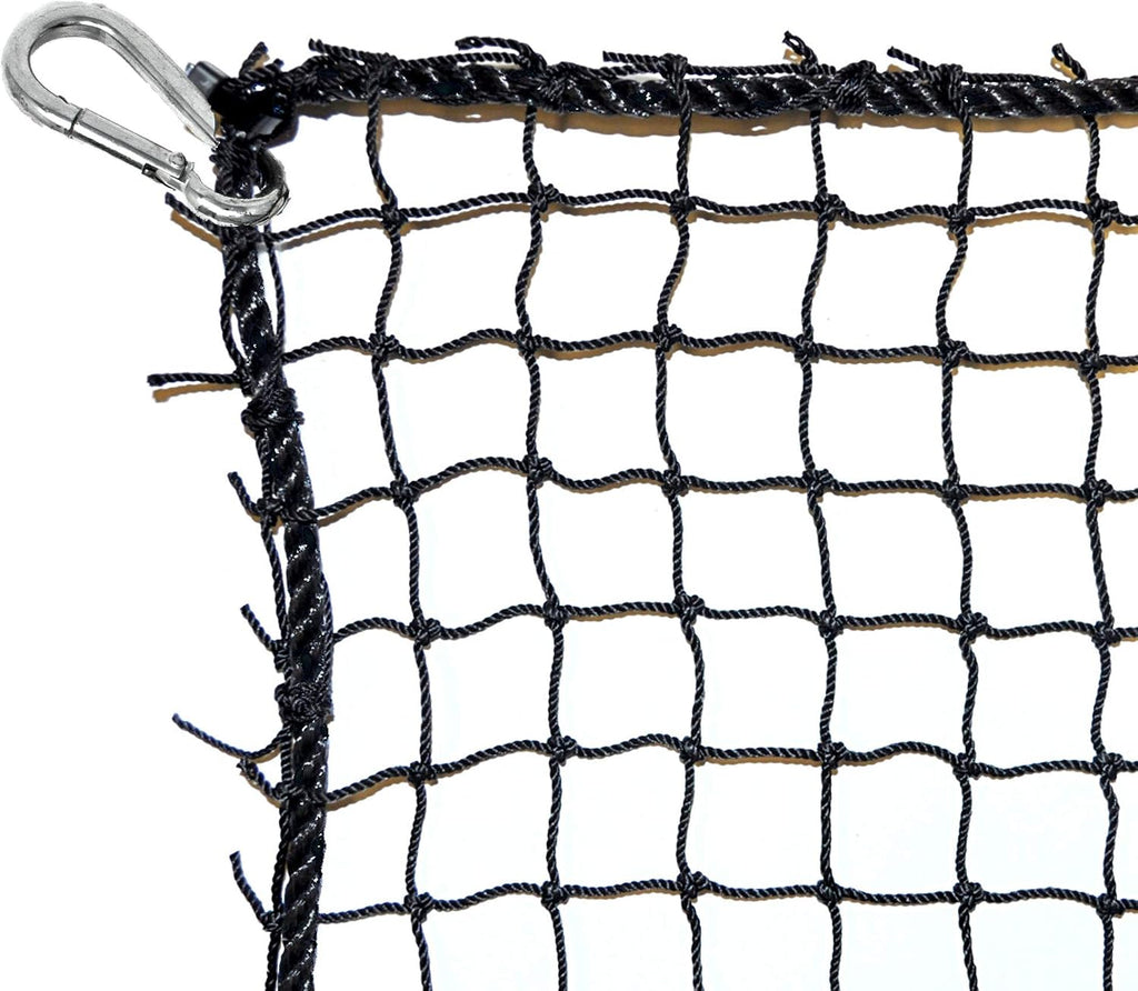 Just For Nets #18 Nylon Golf High Impact Net, 3/4' Mesh, Black