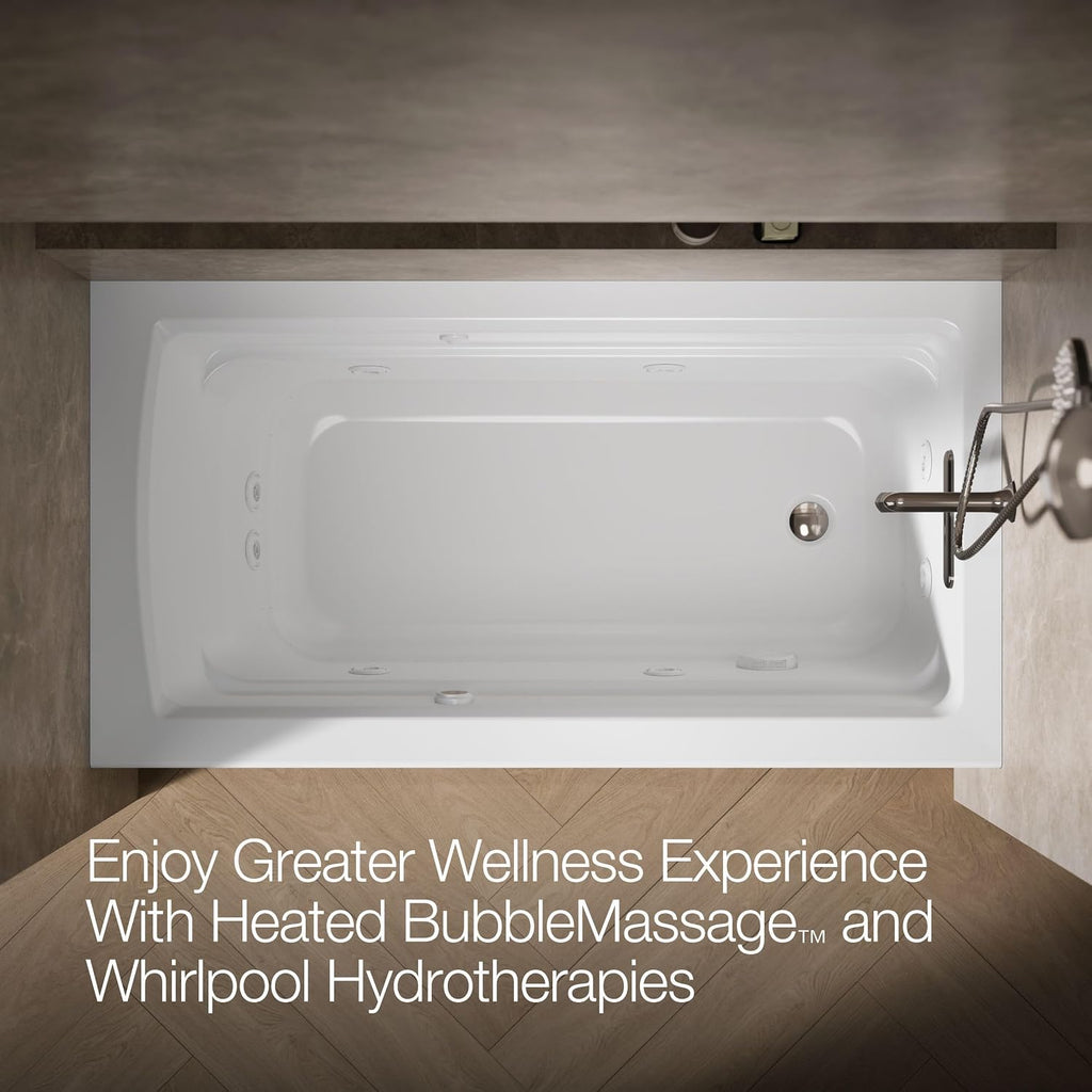 Kohler K-1122-XGHRA-0 Archer Bathtub, White