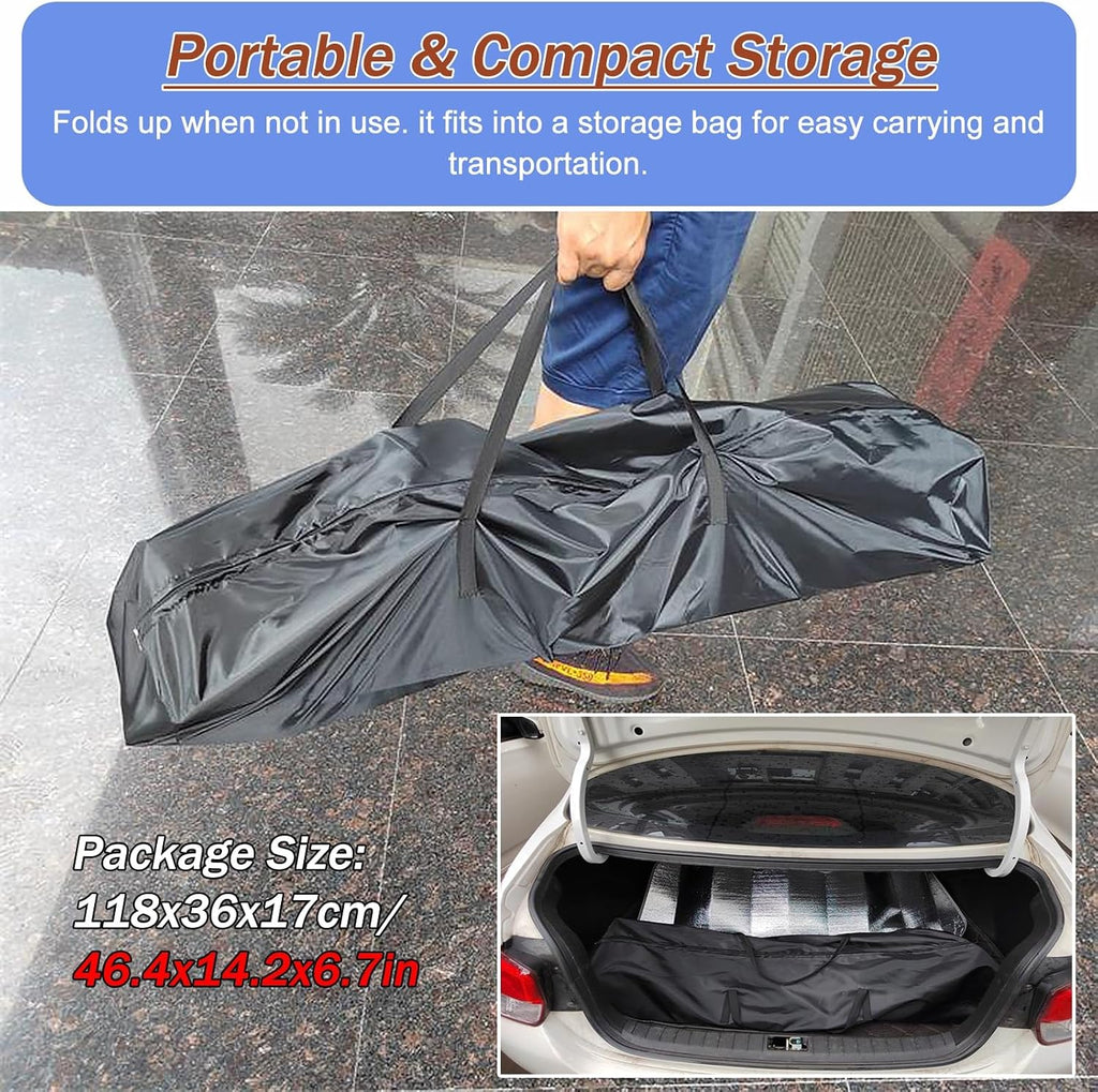 Indoor Outdoor Basketball Hoop Net Catcher, 180° Rotatable Foldable Shot Training Aid Rebound System - Metal Iron Frame, for Garage/Backyard/Pool, Easy to Set Up