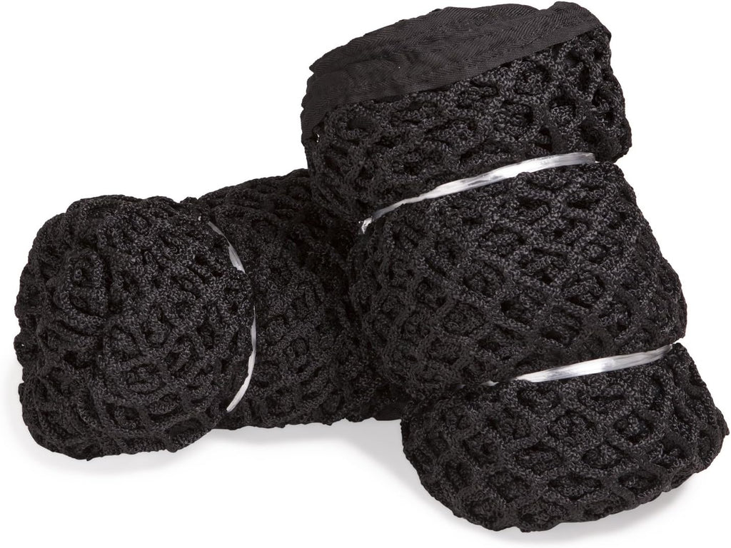Champion Sports Lacrosse Goal Net - 6mm Official Size Black Weather Treated Nylon Net Replacement (Pack of 2)