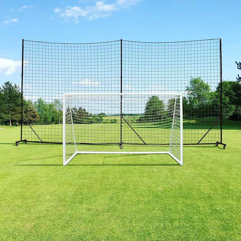 Ball Stop System - Soccer Backstop Net, Heavy Duty, High Impact, Practice Barrier