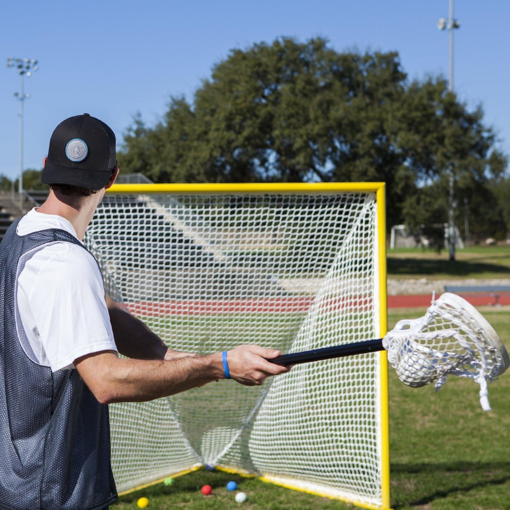 Champion Sports Lacrosse Goal Net - 7mm Official Size White Nylon Net Replacement (Pack of 2)