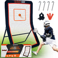Lacrosse Rebounder for Backyard Heavy-Duty Volleyball Rebounder Net with Color Box, Adjustable 5 Rebound Angles for Lacrosse, Volleyball, Baseball, Soccer Practice