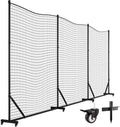 MR Ball Stop Net System, Movable Heavy Duty Backstop Net, 2 in 1 Multi-Sport Stop Netting, Ball Barrier Sports Practice Barrier Net for Professional, College and Grade School Training