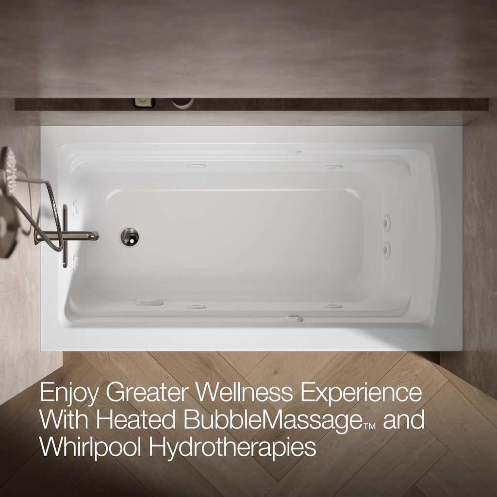 Kohler K-1122-XGHLA-0 Archer Bathtub, White