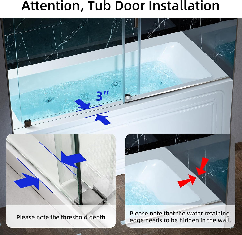 WOODBRIDGE 60' x 30' Alcove Acrylic Rectangular Whirlpool Heated Jetted Tub in White with Left Drain, Polished Chrome Finish, BS428-L-CH01