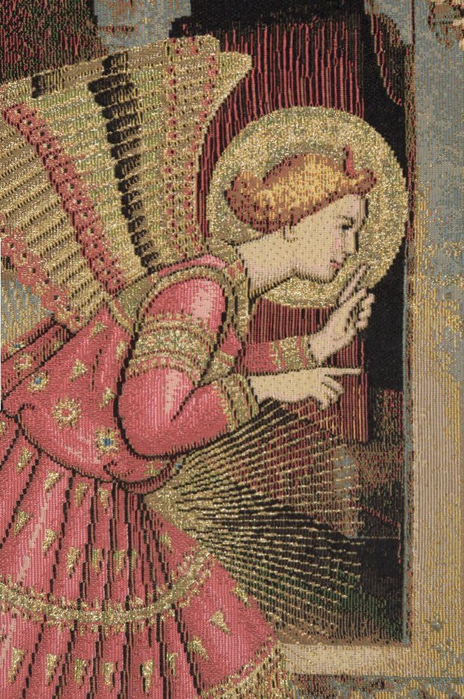 Charlotte Home Furnishings Inc. Annuniciation Italian Tapestry Wall Hanging 18 X 24 Inch Viscose Cotton And Polyester Blend Wall Art Perfect For Home Decor And Wall Decor By Beato Angelico