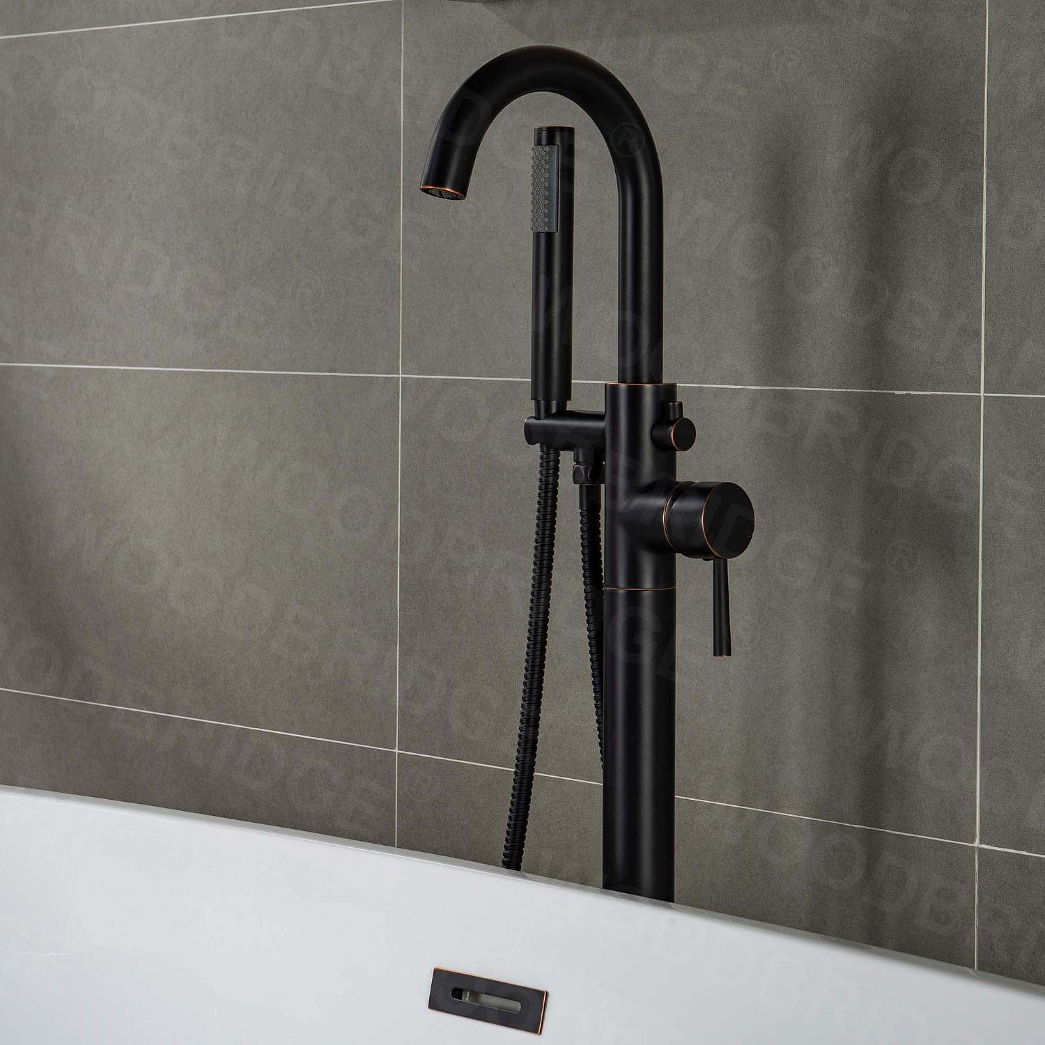 WOODBRIDGE F0010 ORBRD Faucet, (L) 10 3/4' x (W) 6-1/4' x (H) 43-7/8, Oil-Rubbed Bronze