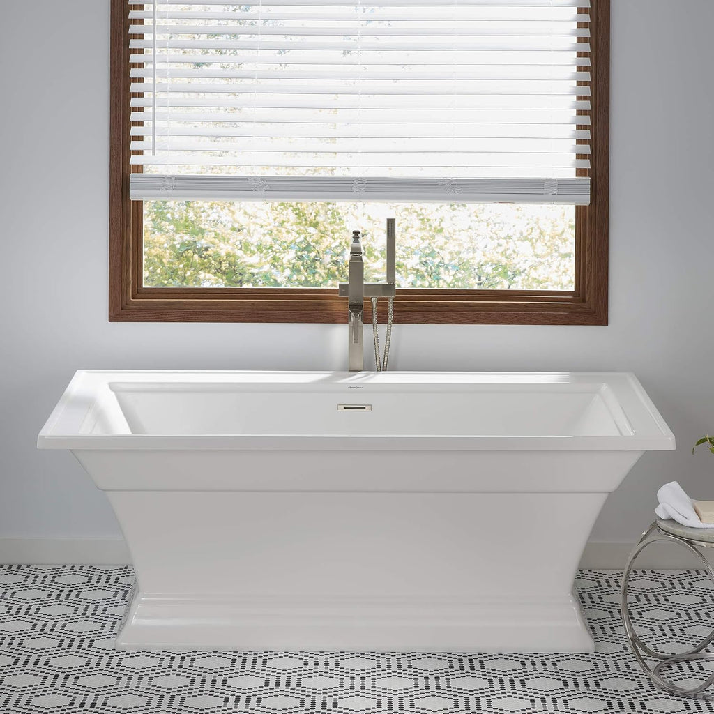 American Standard 2546004.020 Town Square S 68 in. Acrylic Freestanding Soaker Bathtub, White