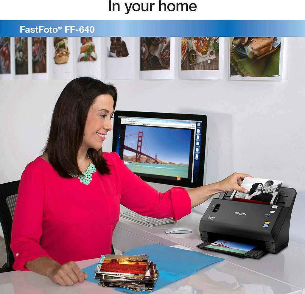 Epson FastFoto FF-640 High-Speed Photo Scanning System with Auto Photo Feeder