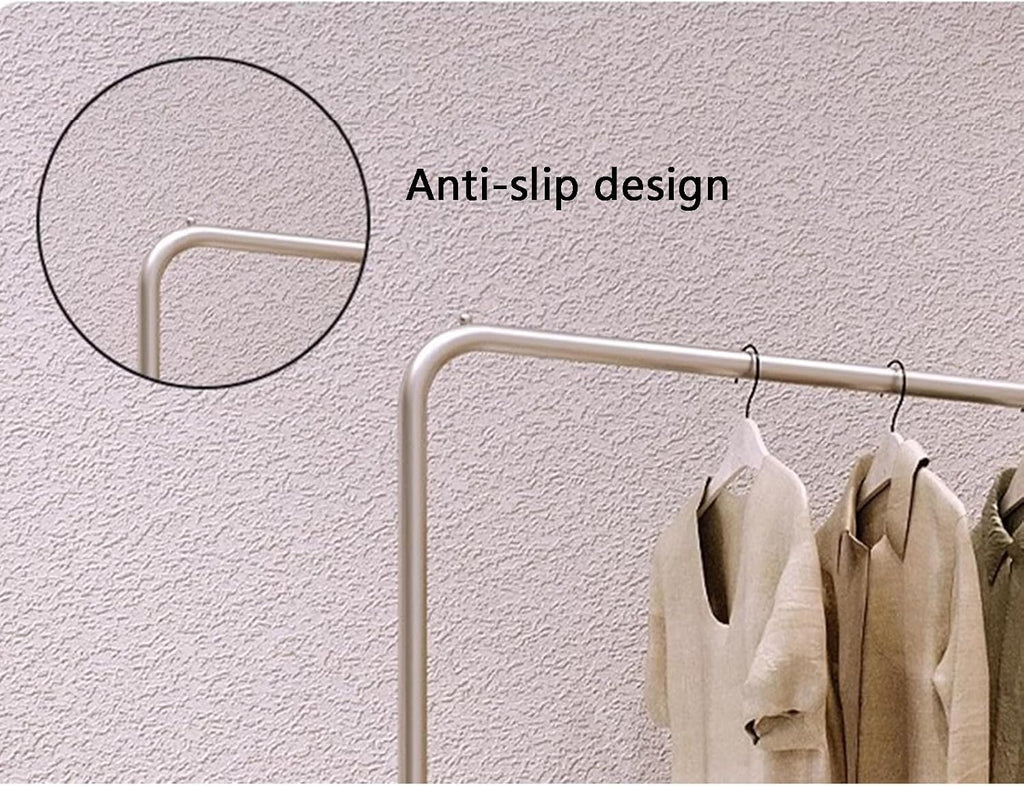 Heavy duty Garment rack Clothing Store Display Rack, Single Rod Clothing Rack For Hanging Clothes, Heavy Duty Metal Clothes Rail, Freestanding Coat Rack For Bedroom And Living Room, Silver ( 150X40X1