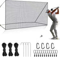 Golf Net for Backyard Driving Outdoor Indoor Sports Netting 10 x 10 Ft/15Ft/20 Ft/25 Ft/ 15 x 15 Ft/20 Ft Heavy Duty Net for Baseball Soccer Hockey Practice Impact Screen