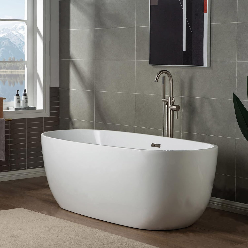 WOODBRIDGE F 0001 F0001BN Faucet, (L) 10 3/4' x (W) 6-1/4' x (H) 43-7/8, Brushed Nickel