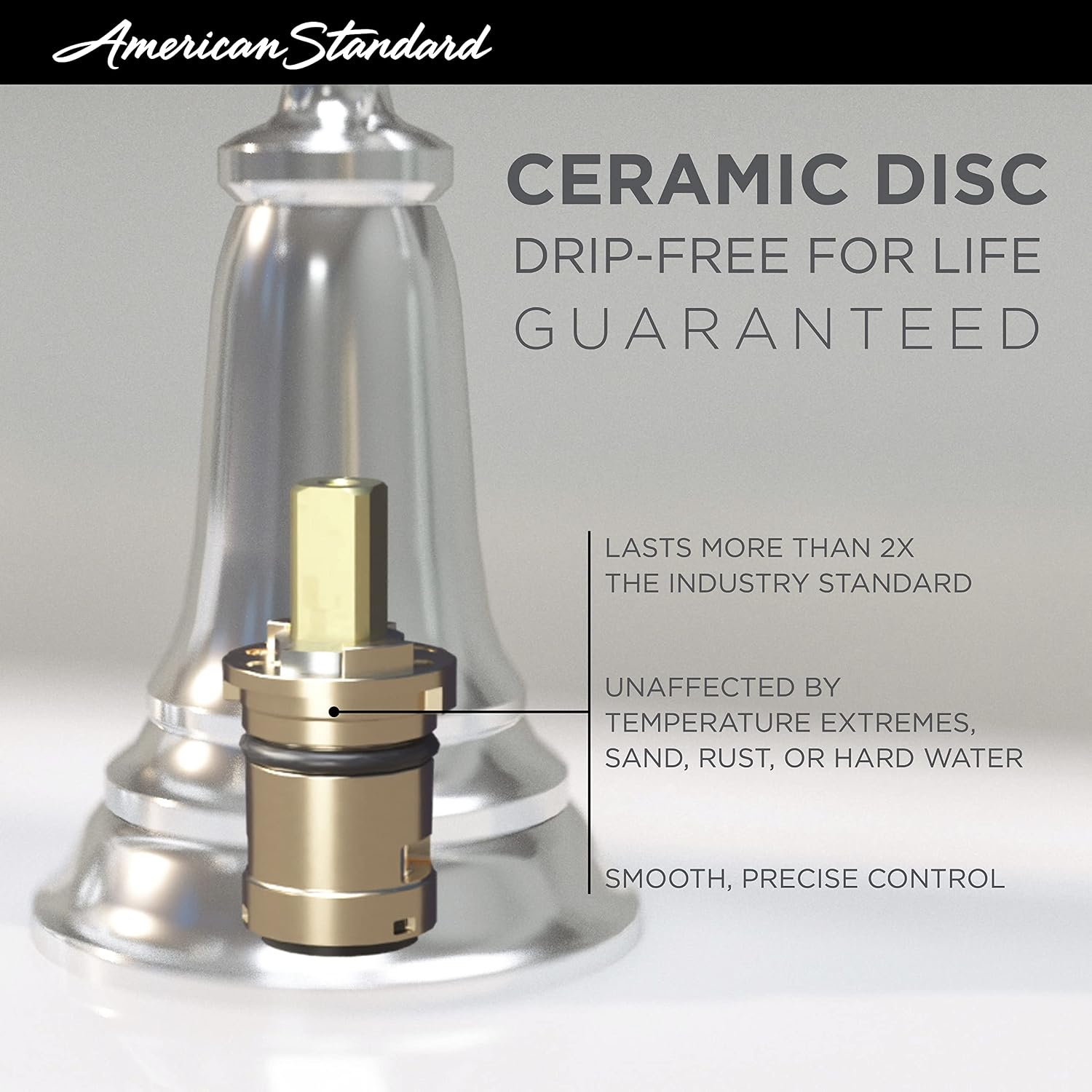American Standard T064951.GN0 Contemporary Freestanding Bathtub Filler, Brushed Gold