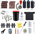 Darkroom Film Processing Equipment Kit for 135/120 Film, Color & B&W, 2 Rolls at a Time, 16-Piece Set
