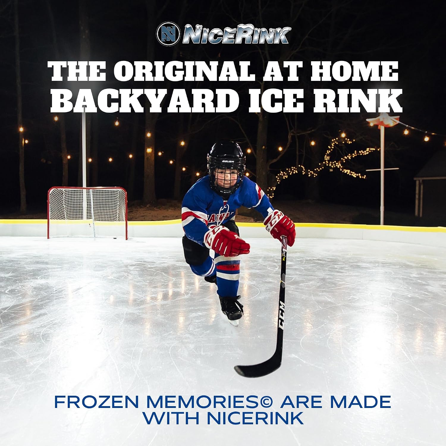 Backyard Ice Rink Accessories - Brackets, Boards, Kick Plates, Bumper Caps, and Netting - Made in USA and Canada Build Repair and Upgrade DIY Hockey and Skating Rinks