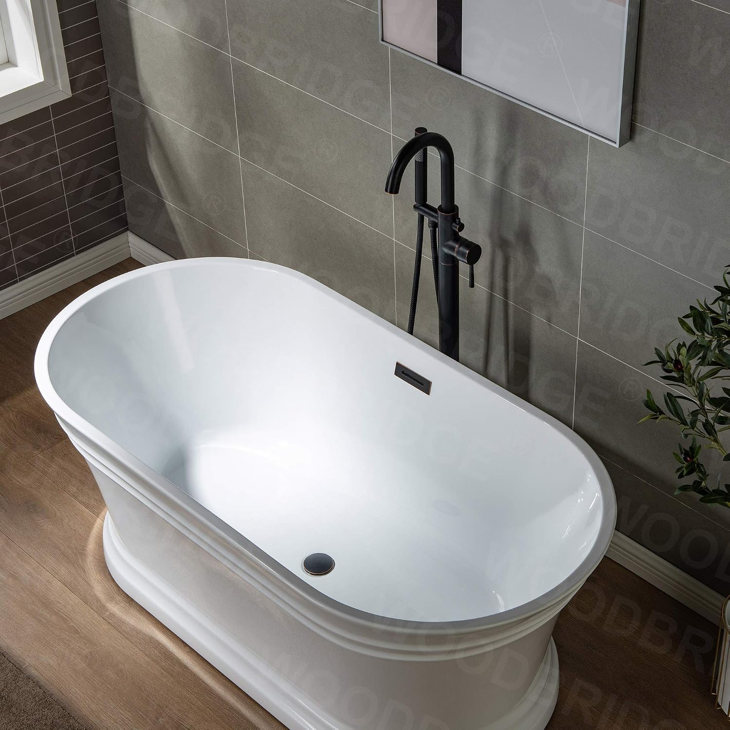 WOODBRIDGE F0010 ORBRD Faucet, (L) 10 3/4' x (W) 6-1/4' x (H) 43-7/8, Oil-Rubbed Bronze