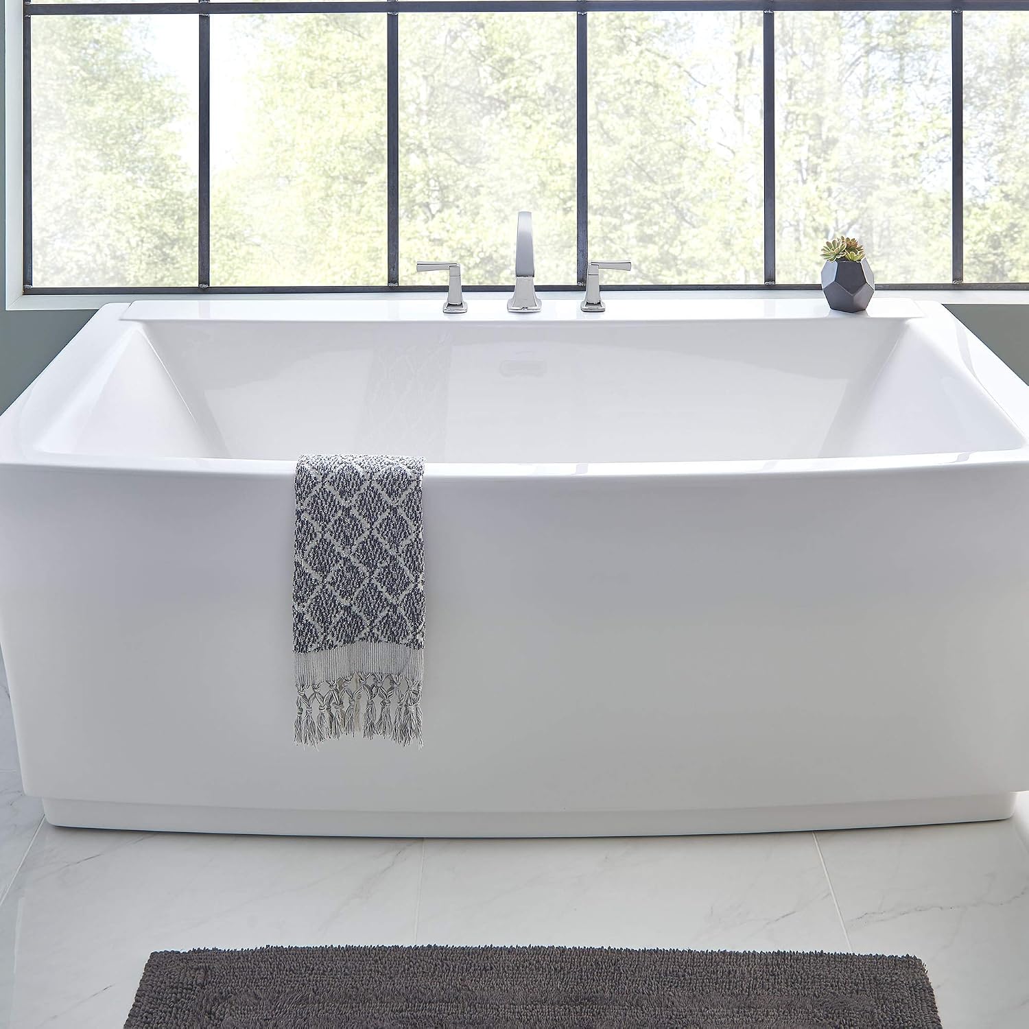 American Standard 2691004.020 Townsend 68 in. Acrylic Freestanding Soaker Bathtub, White