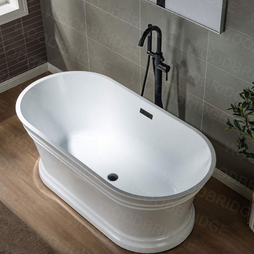 WOODBRIDGE F0006 MBRD Faucet, (L) 10 3/4' x (W) 6-1/4' x (H) 43-7/8, Matte Black